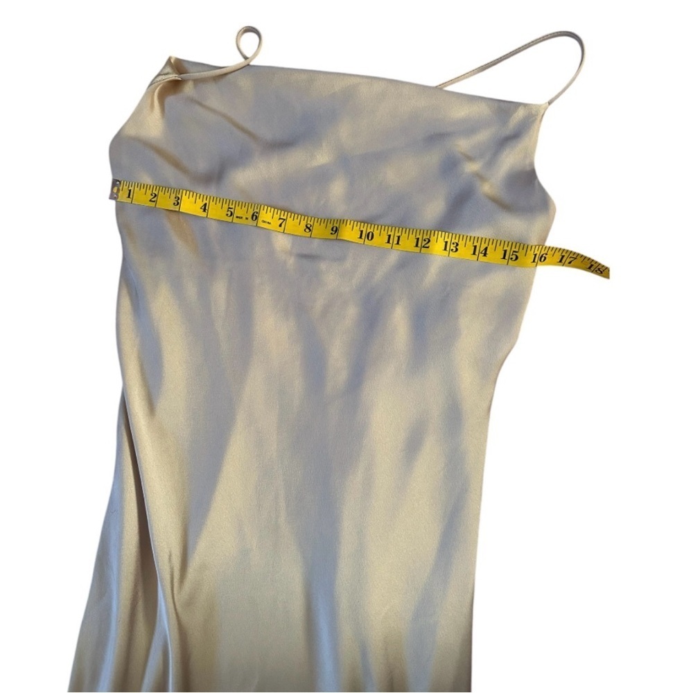 Show Me Your MuMu Cream Slip Dress Cowl Neck Sleeveless - Picture 9 of 12